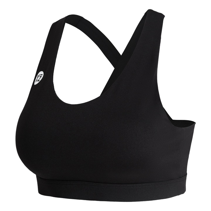 YEAZ, Bustiera cu bretele incrucisate pentru fitness ICONE 29007, Negru