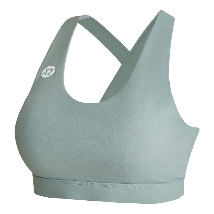 YEAZ, Bustiera cu bretele incrucisate pentru fitness ICONE 29007, Verde