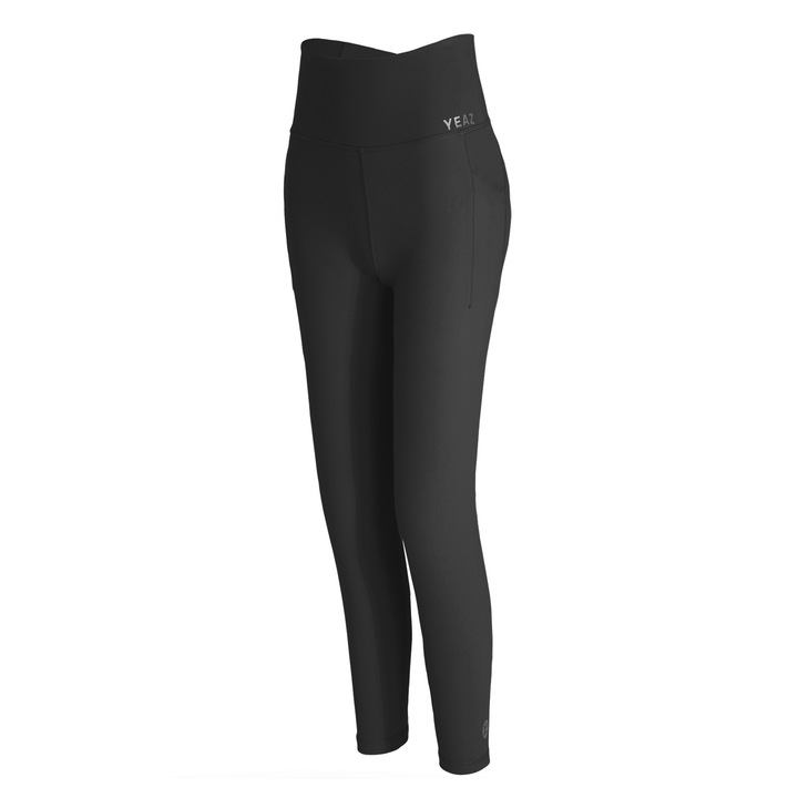 YEAZ, Colanti cu buzunare pentru fitness Obsessed, Negru