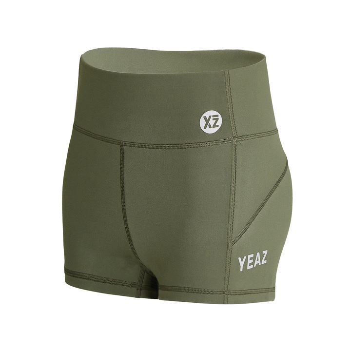 YEAZ, Colanti scurti cu talie inalta pentru fitness Xoxo 29057, Verde