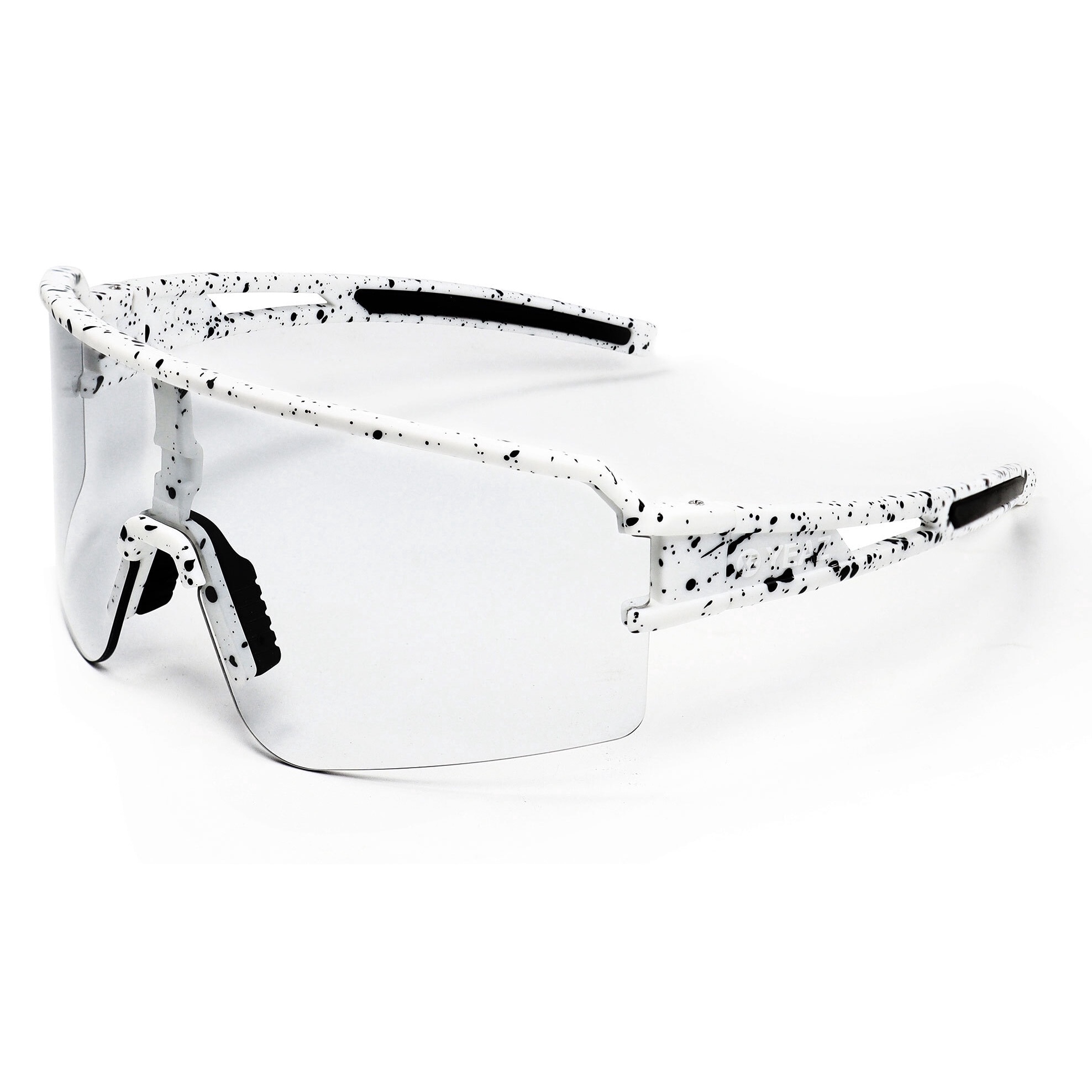 YEAZ, Ochelari de soare shield unisex Sunspot, Transparent, Alb