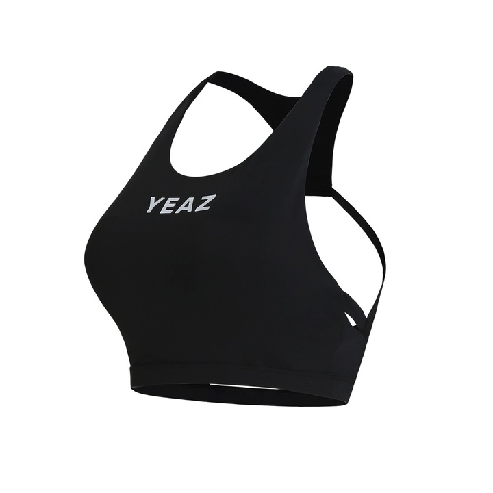 YEAZ, Top cu decolteu racerback pentru antrenament Myth, Negru