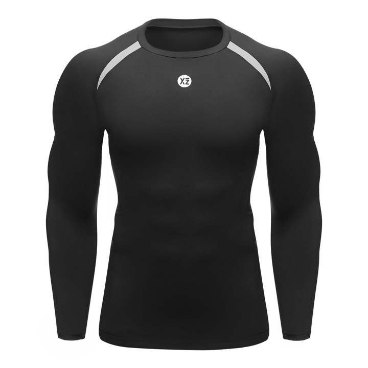 YEAZ, Bluza slim fit pentru fitness COACH 29191, Negru