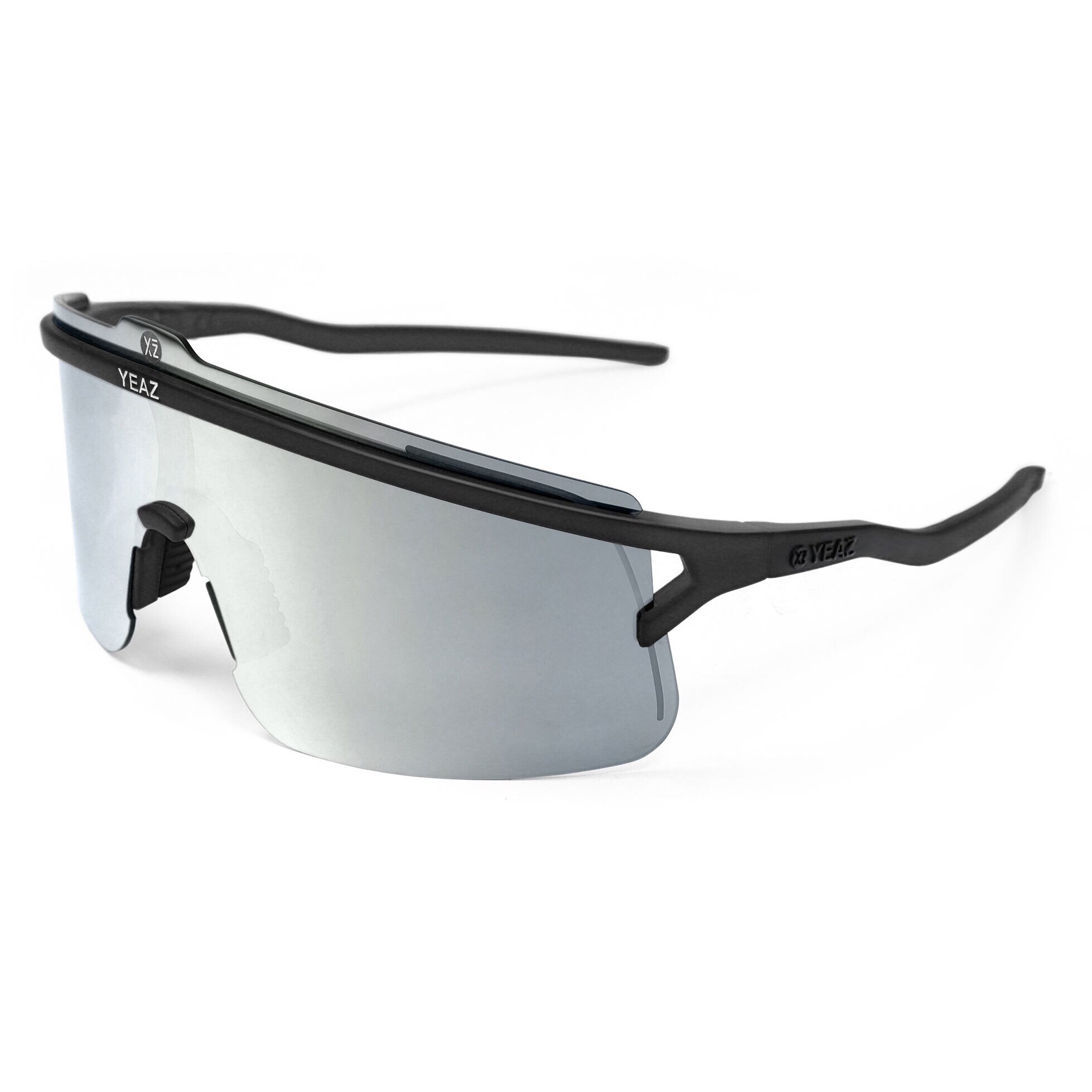 YEAZ, Ochelari de soare unisex polarizati Sunshade, Negru, Arginitu