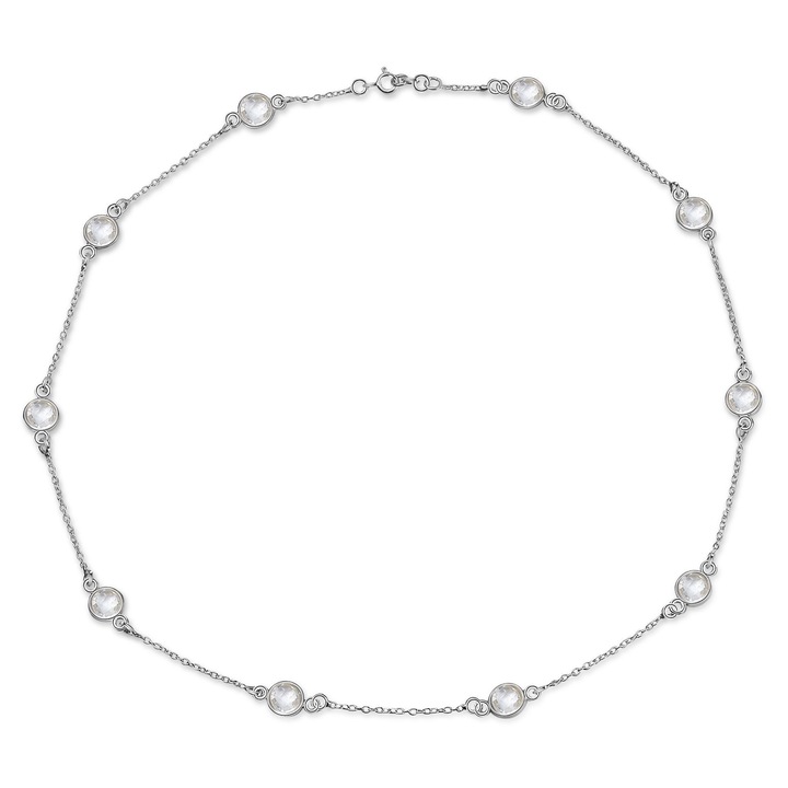 AILORIA, Colier placat cu aur de 18K Lavande, Argintiu