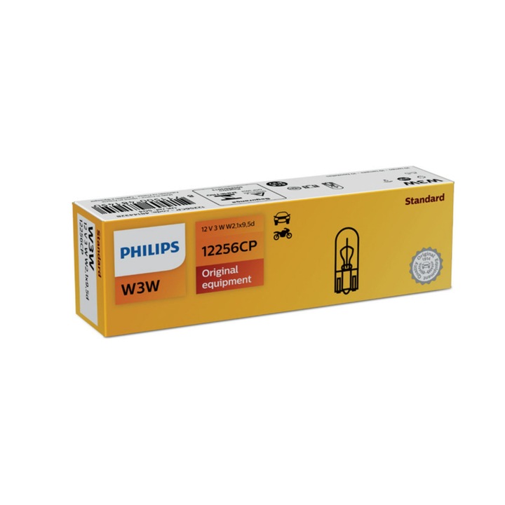 Комплект от 10 крушки W3W 12V Philips