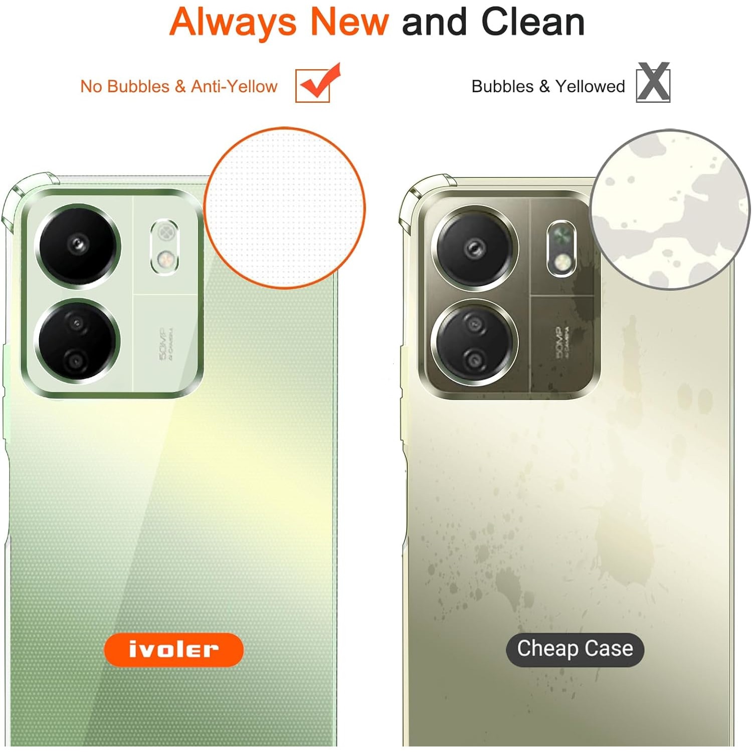 Husa Anti soc, transparenta compatibila cu Xiaomi Redmi 13C