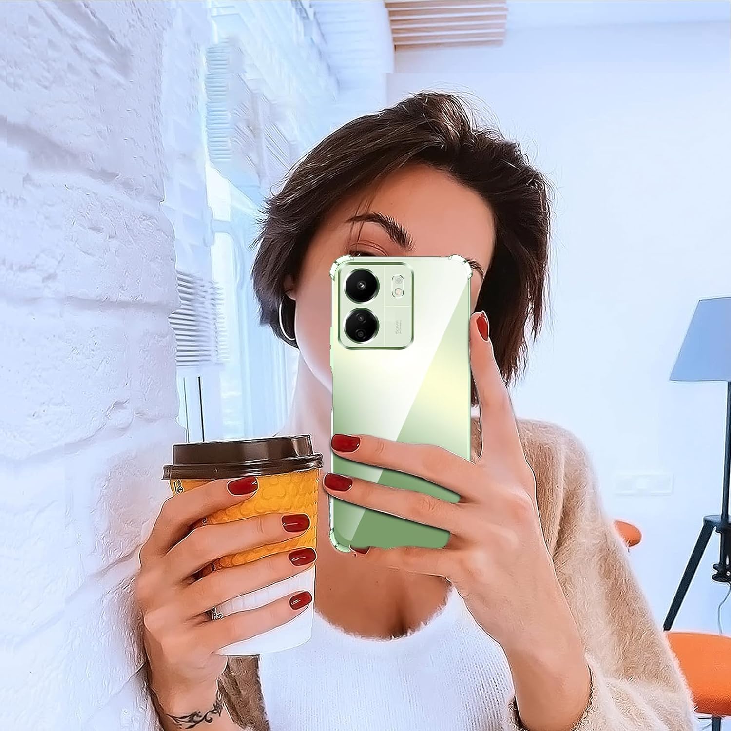Husa Anti soc, transparenta compatibila cu Xiaomi Redmi 13C