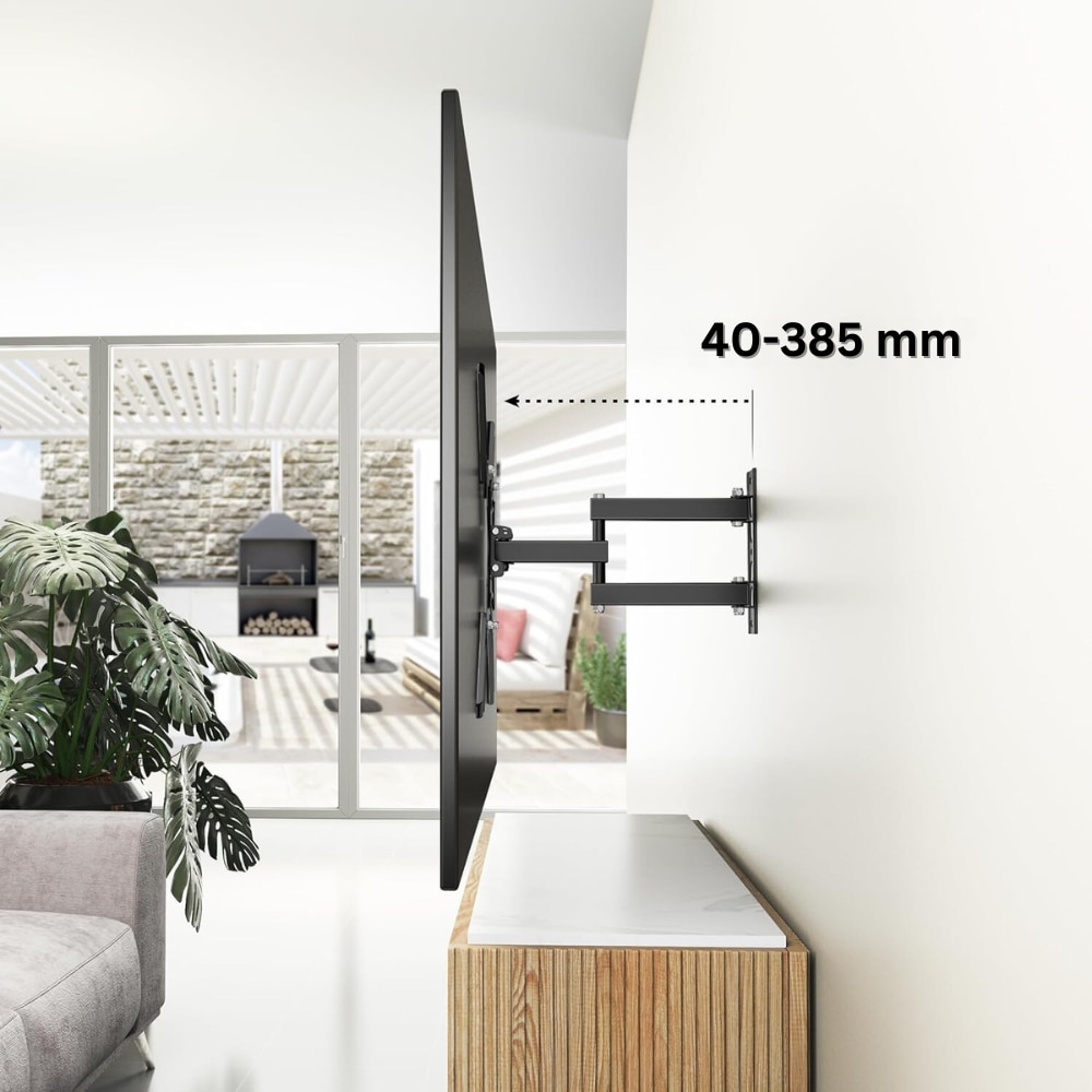 Стенна стойка за телевизор с рамо Velixo, регулируема вертикално ...