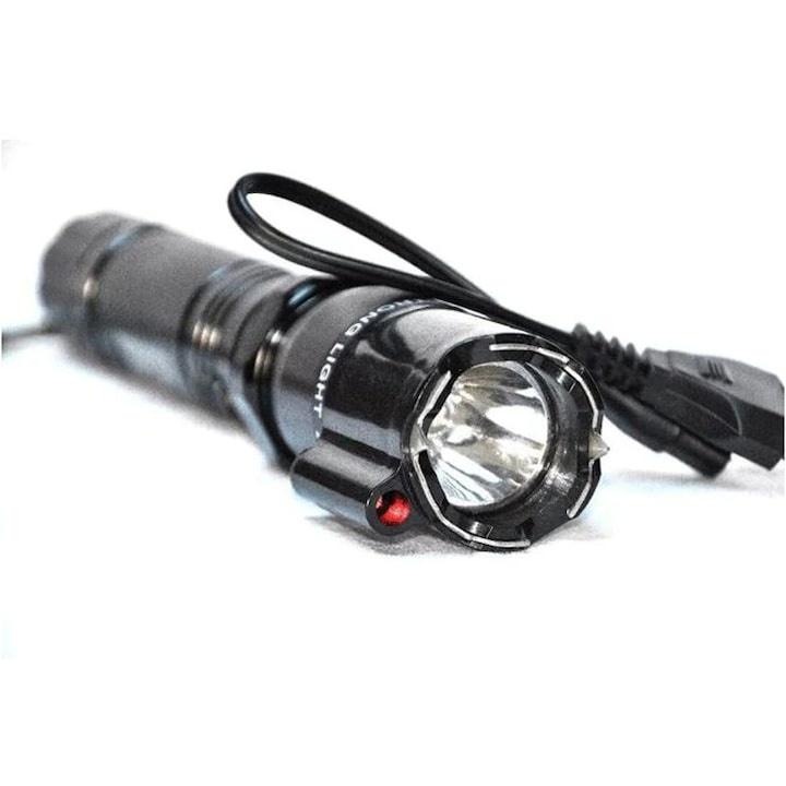 Lanterna Cu Laser Si Electrosoc Pentru Autoaparare W A V E®, Din Aluminiu Cu Incarcator