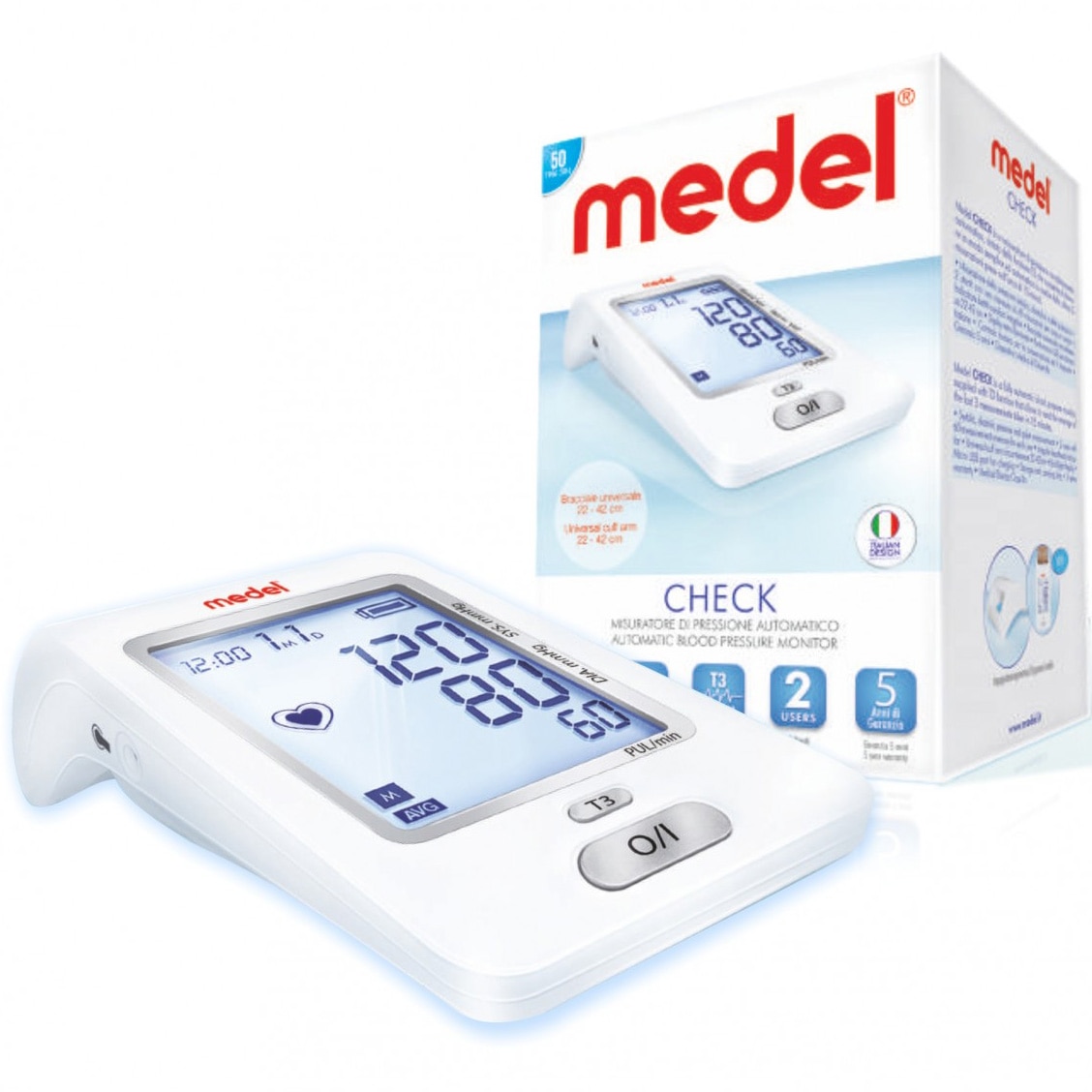 Tensiometru de brat Complet Automat Medel Check