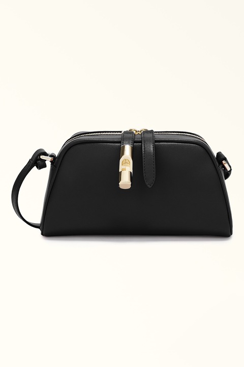 Чанта през рамо Furla, Goccia Кожена, черна