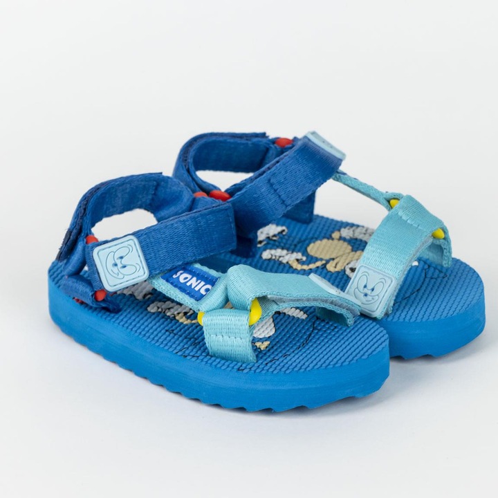 Sandale casual talpa velcro Sonic 23430, Albastru
