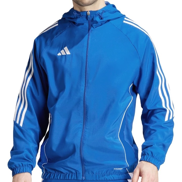 Hanorac Adidas Tiro 24 Windbreaker pentru barbati, Albastru