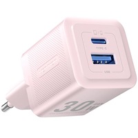 Incarcator retea Vention 30W, 1 x USB Type-C, 1 x USB, 5V/3A, PD 3.0, QC 3.0, QC 4.0, Roz