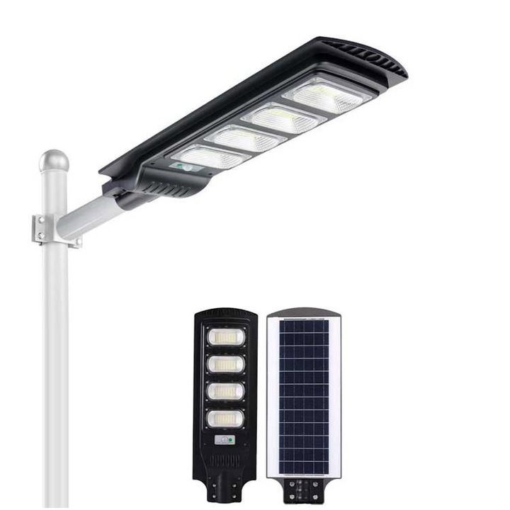 Led utcai napelemes lámpa, komplett szerelőkészlet, 300W teljesítmény
