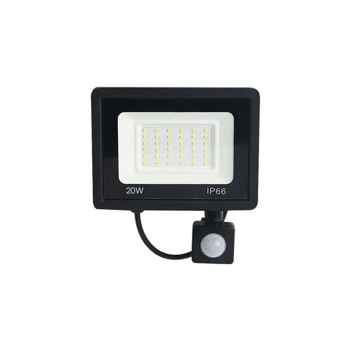 Proiector Led cu Senzor, IP66, 220V, Putere 20W