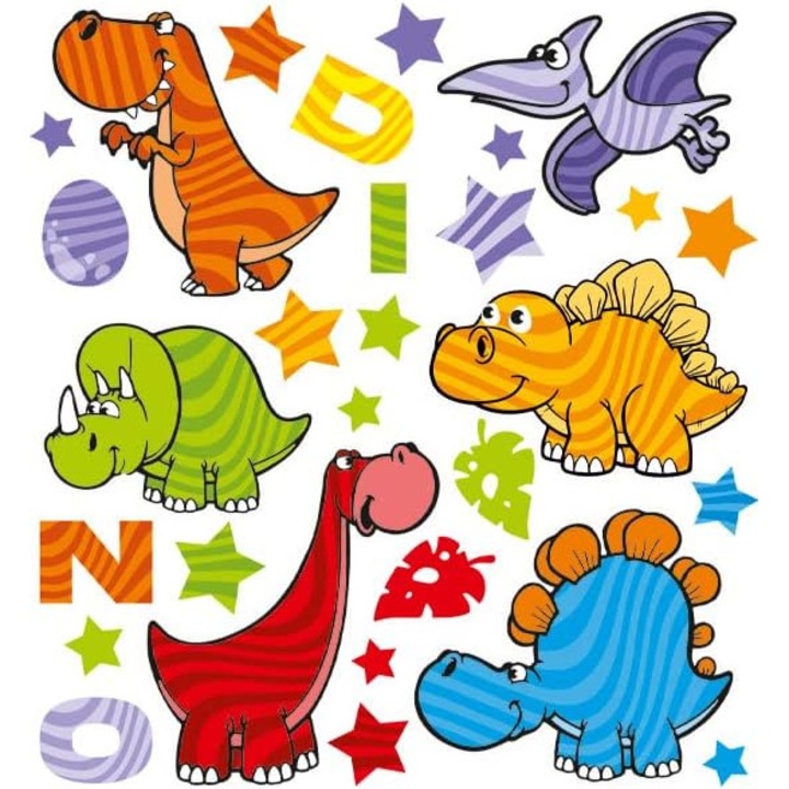 Set aplicatie termoadeziva Dino 15x20cm, Netuno