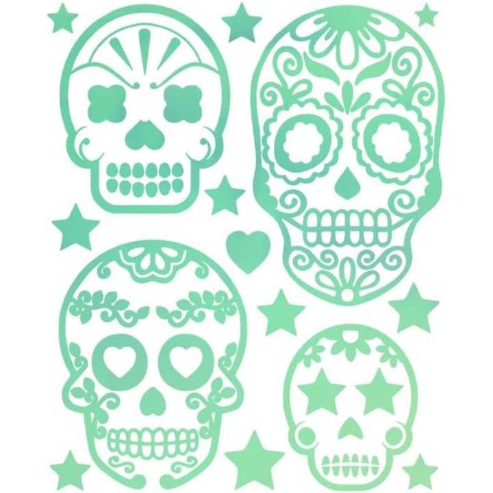 Hőre ragasztós applikációs készlet koponyák 20x30 cm, Netuno