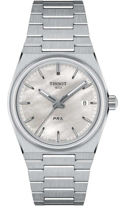 Ceas dama Tissot, Otel inoxidabil, mecanism quartz, 10 atm, Argintiu