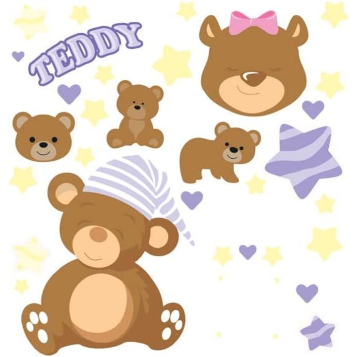 Set aplicatie termoadeziva Teddy 15x20 cm, Netuno