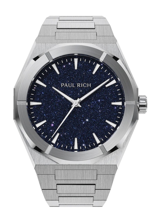 Ceas, Paul Rich, Star Dust II, Otel inoxidabil, Quartz, 5 ATM, argintiu, 42mm