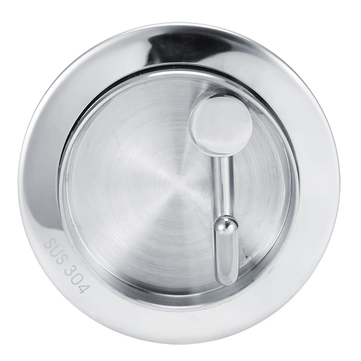 Cuier rotativ, QttvbTna, Inox, 8cm