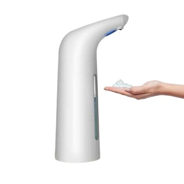Dispenser sapun, QttvbTna, 400ml, senzor infrarosu, IPX6, alb