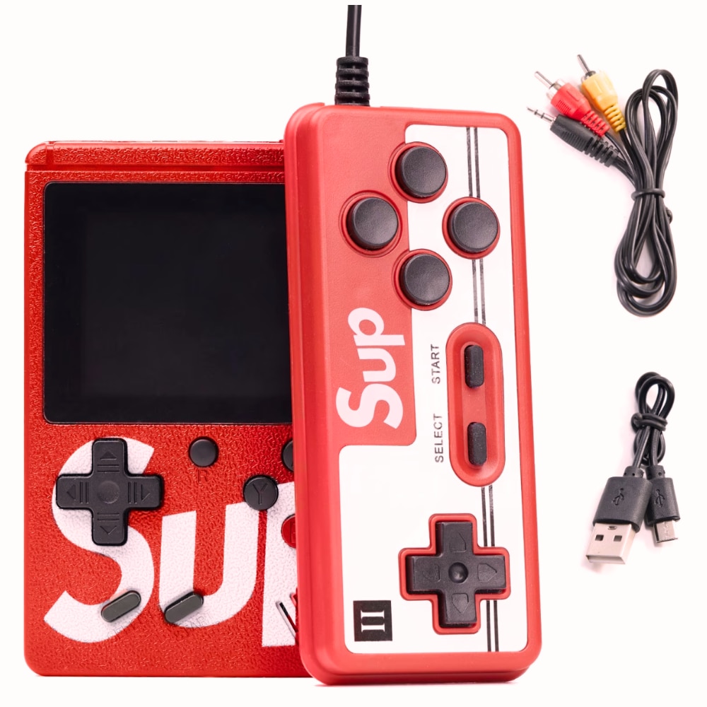 Mini consola portabila Blasko®, 400 de jocuri diferite, acumulator reincarcabil, maneta, conectare TV