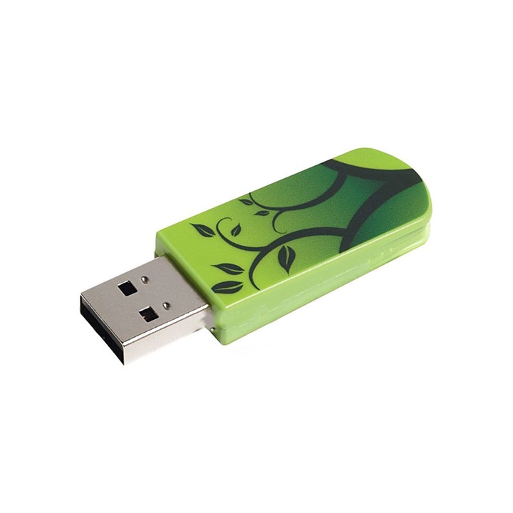 USB флаш памет Verbatim Mini Elements, USB 2.0, 16 GB, земя