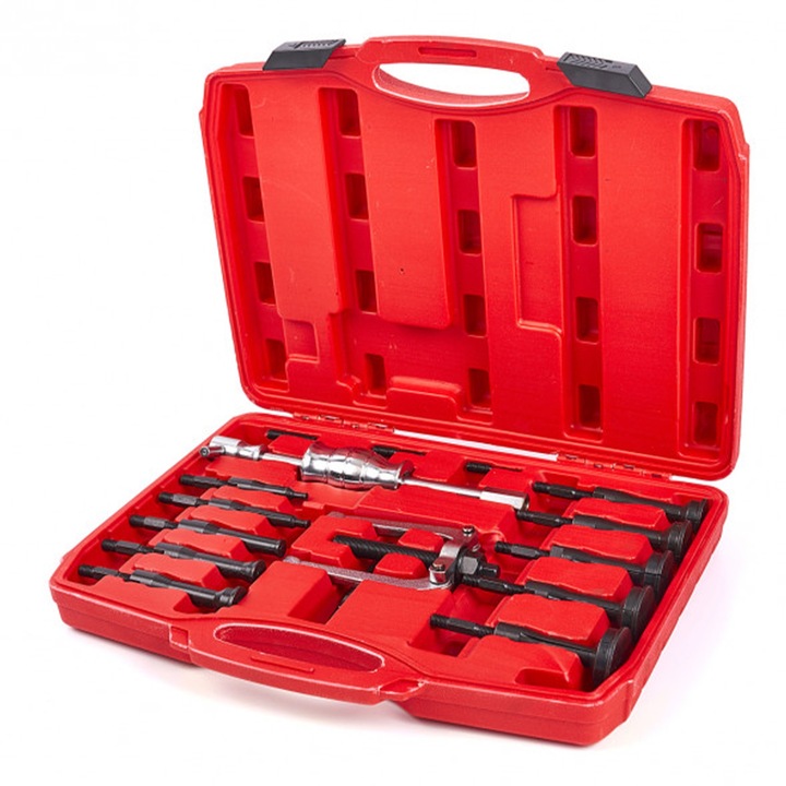 Trusa presa extractoare bucse si rulmenti interior, HBM, 8-58 mm, 17 piese