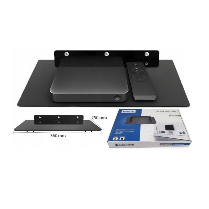 Стойка, поставка UCH0216, стъклена, тип рафт, за декодер, 10kg