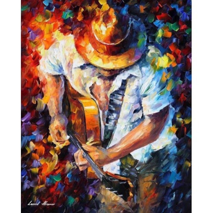 Рисуване по номера Art-hobby, Китарист, 34016, размер 50x40 см, фигуративни