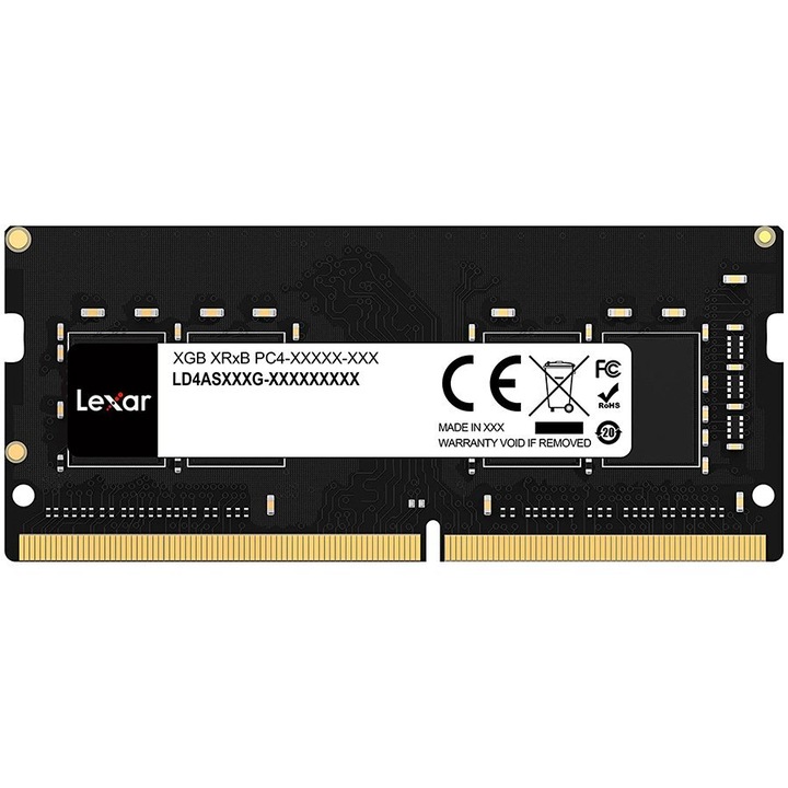 Памет за лаптоп Lexar® DDR4 8GB 260 PIN So-DIMM 3200Mbps, CL22, 1.2V- BLISTER Package, EAN: 843367123766 LD4AS008G-B3200GSST