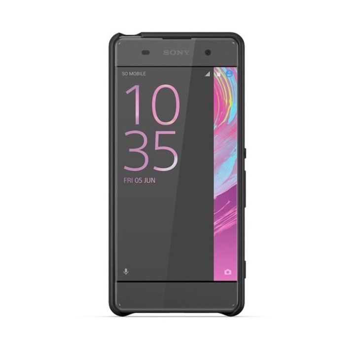Защитен калъф Sony, съвместим с Xperia XA, Style Cover, TPU, черен