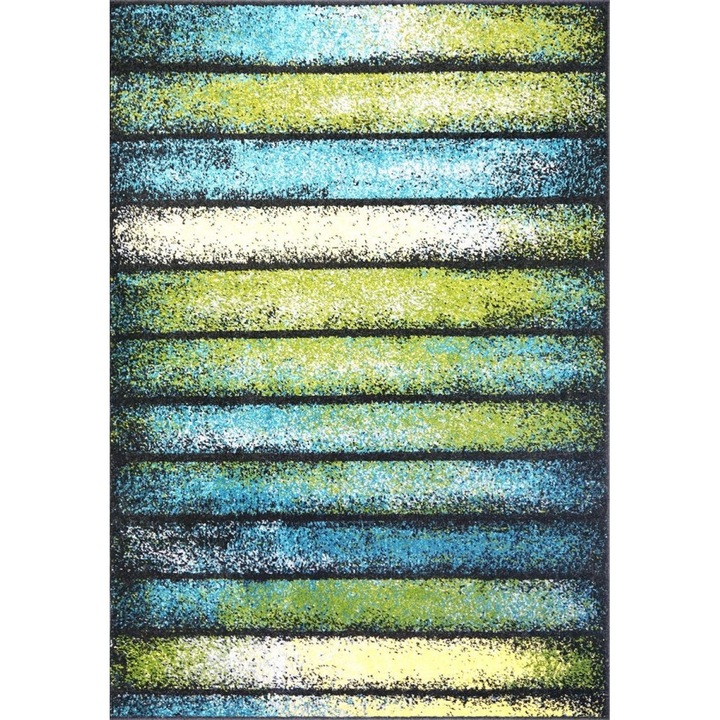 Modern szőnyeg, Home Vista, Kolibri 11196, Többszínű/zöld, 80x150 cm