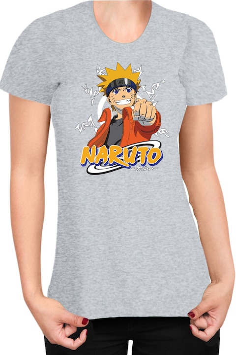 Női póló Naruto Tralala Naruto 07, Melange szürke