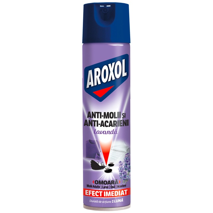 Spray impotriva moliilor si acarienilor Aroxol 250 ml