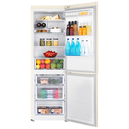 Combina frigorifica Samsung RB31FERNDEF, 310 l, Clasa A+, Full NoFrost, Compresor Digital Inverter, H 185 cm, Bej