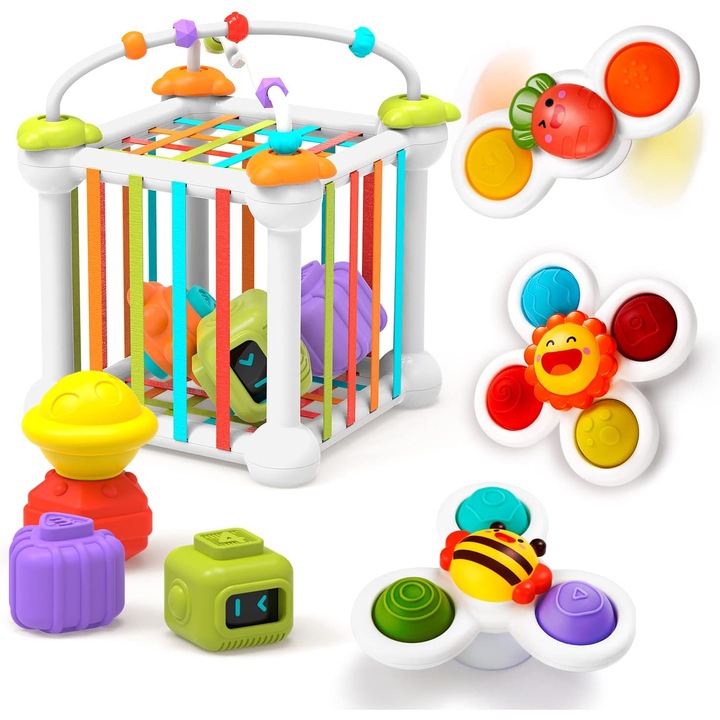 Играчки Монтесори KALON, Ранно обучение за бебета 1-3 години, 11 части