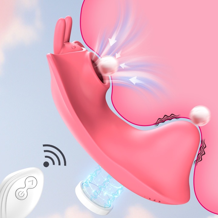 Vibrátor, FairyKiss, alkalmazásvezérlés, vízálló, rózsaszín