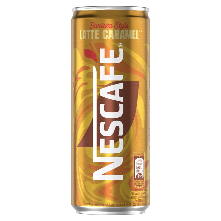 Кафе напитка, NESCAFE Barista, Latte Caramel, 250ml