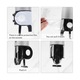 Dispenser triplu sapun lichid/gel de dus 500ml/segment, rosu inchis