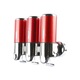 Dispenser triplu sapun lichid/gel de dus 500ml/segment, rosu inchis