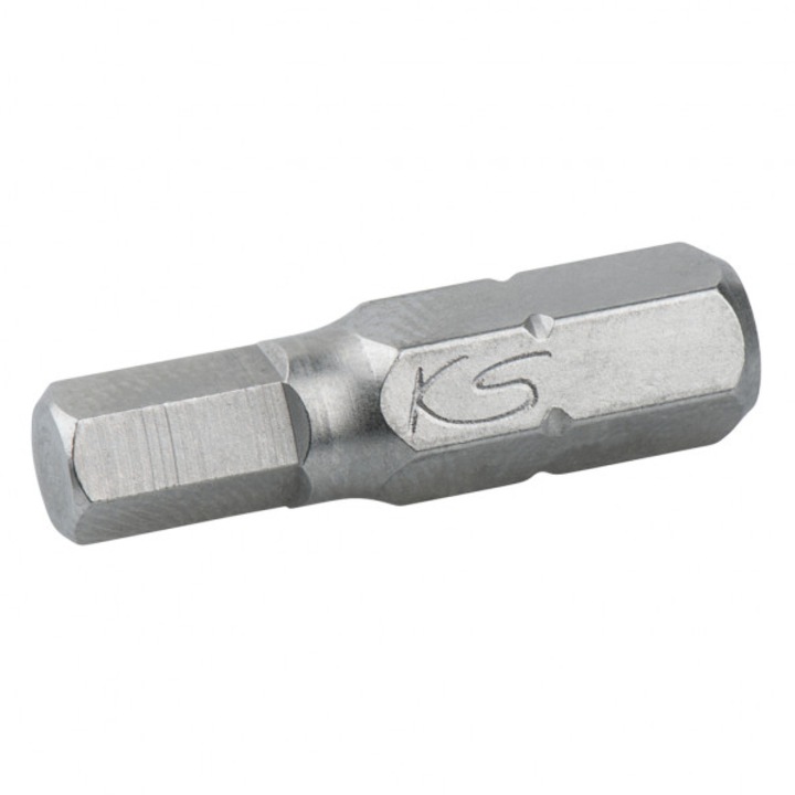 Bit hexagonal pentru insurubare KS TOOLS, profil hexagonal 7 mm, lungime 30 mm, din otel