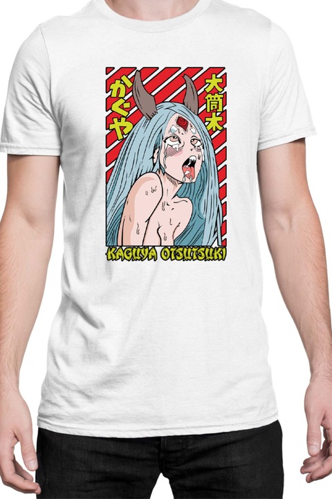 Férfi póló Japan Manga Anime Comics Animation Tralala Naruto Kaguya Otsutsuki, Fehér