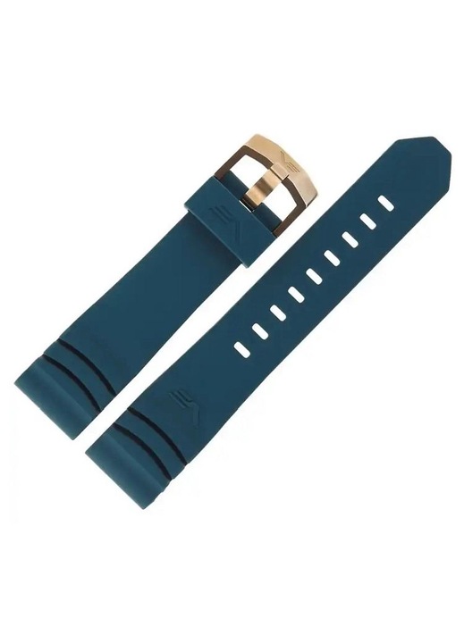 Vostok Europe óraszíj, szilikon, 22mm, türkiz