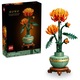 LEGO® Icons - Crizantema 10368, 278 piese, Floare Artificiala, Cadou pentru Femei