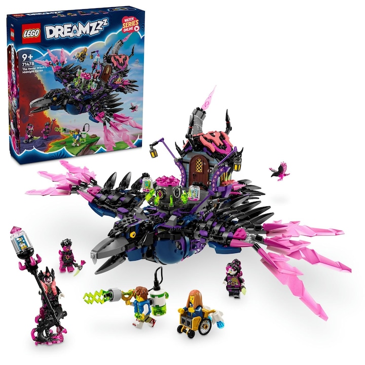 LEGO® DREAMZzz - Среднощният гарван на Never Witch 71478, 1203 части