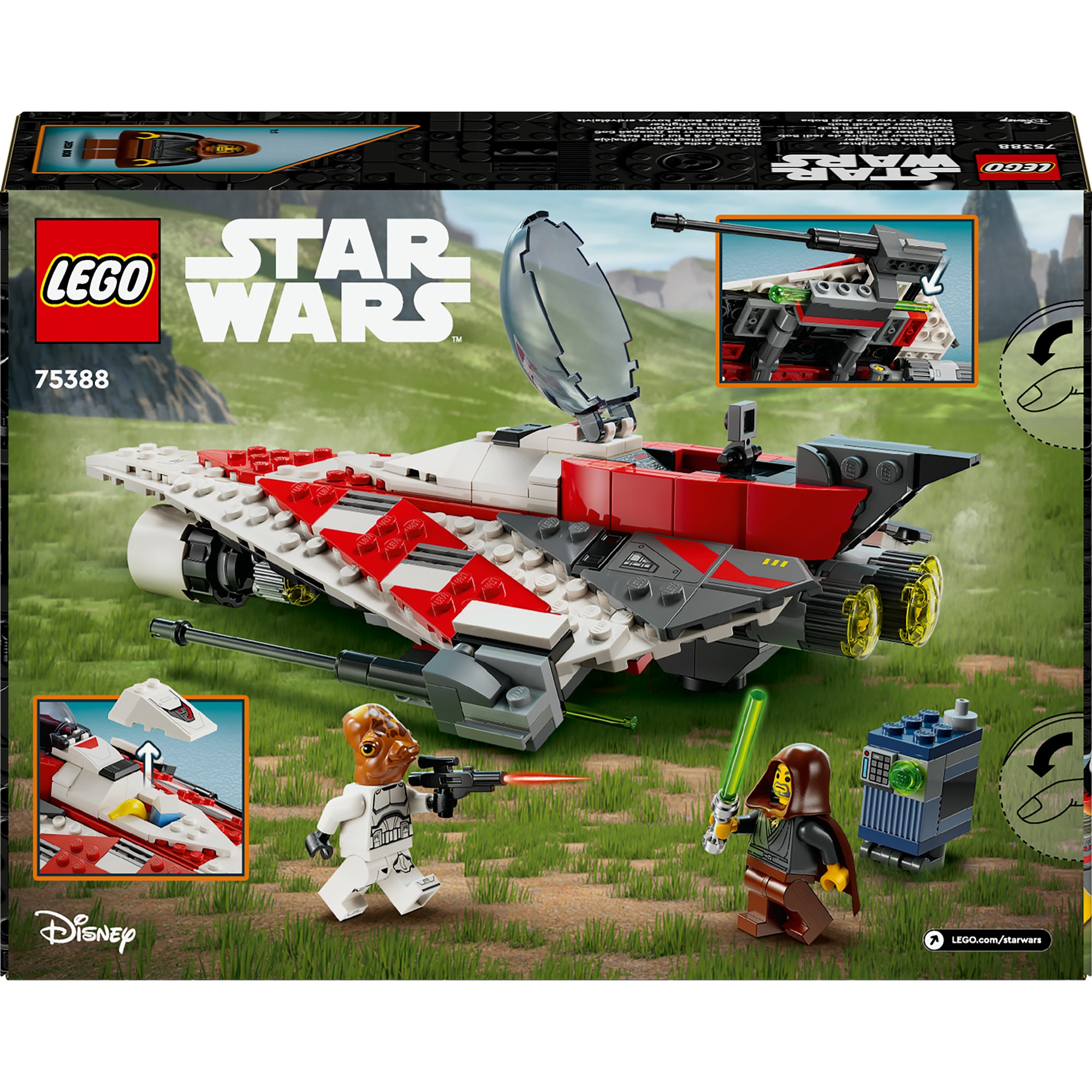 LEGO® Star Wars TM - Nava stelara a lui Jedi Bob 75388, 305 piese